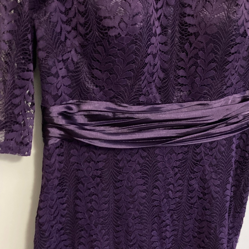 Ever Pretty, Size 16, Deep Purple Long Sleeve Formal Dress, Mother of the Bride - Picture 6 of 12